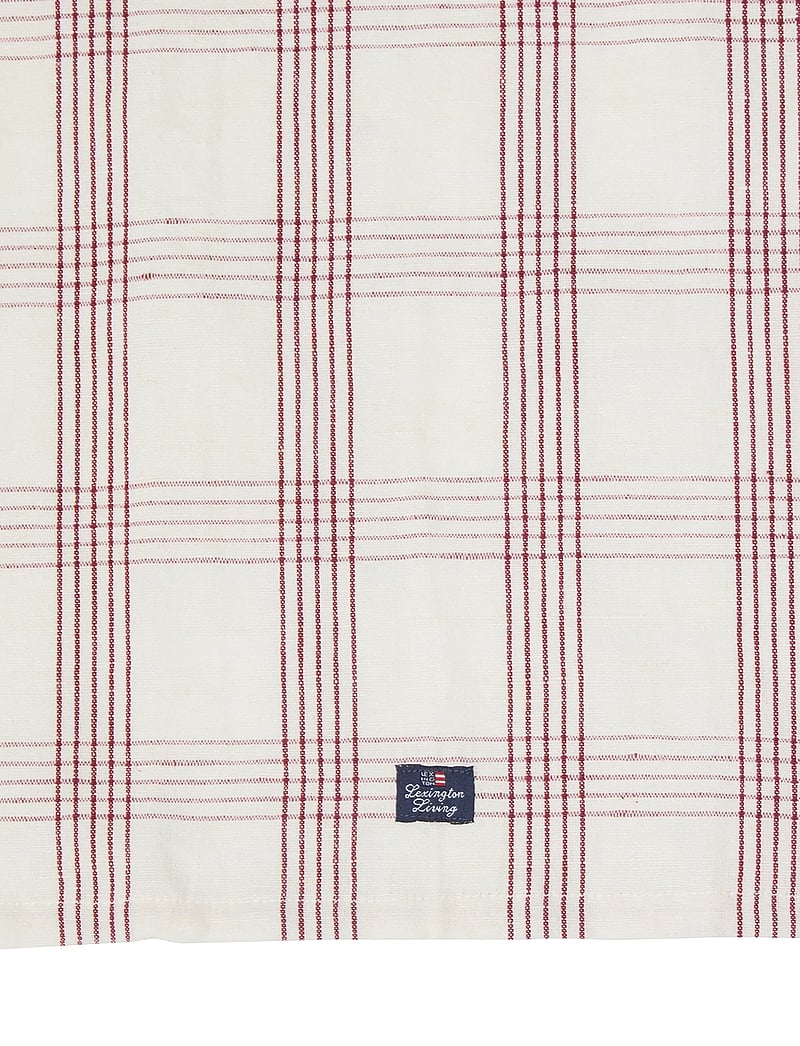Lexington Home - Checked Linen/Cotton Kitchen Towel - tea towels - white/red - 1