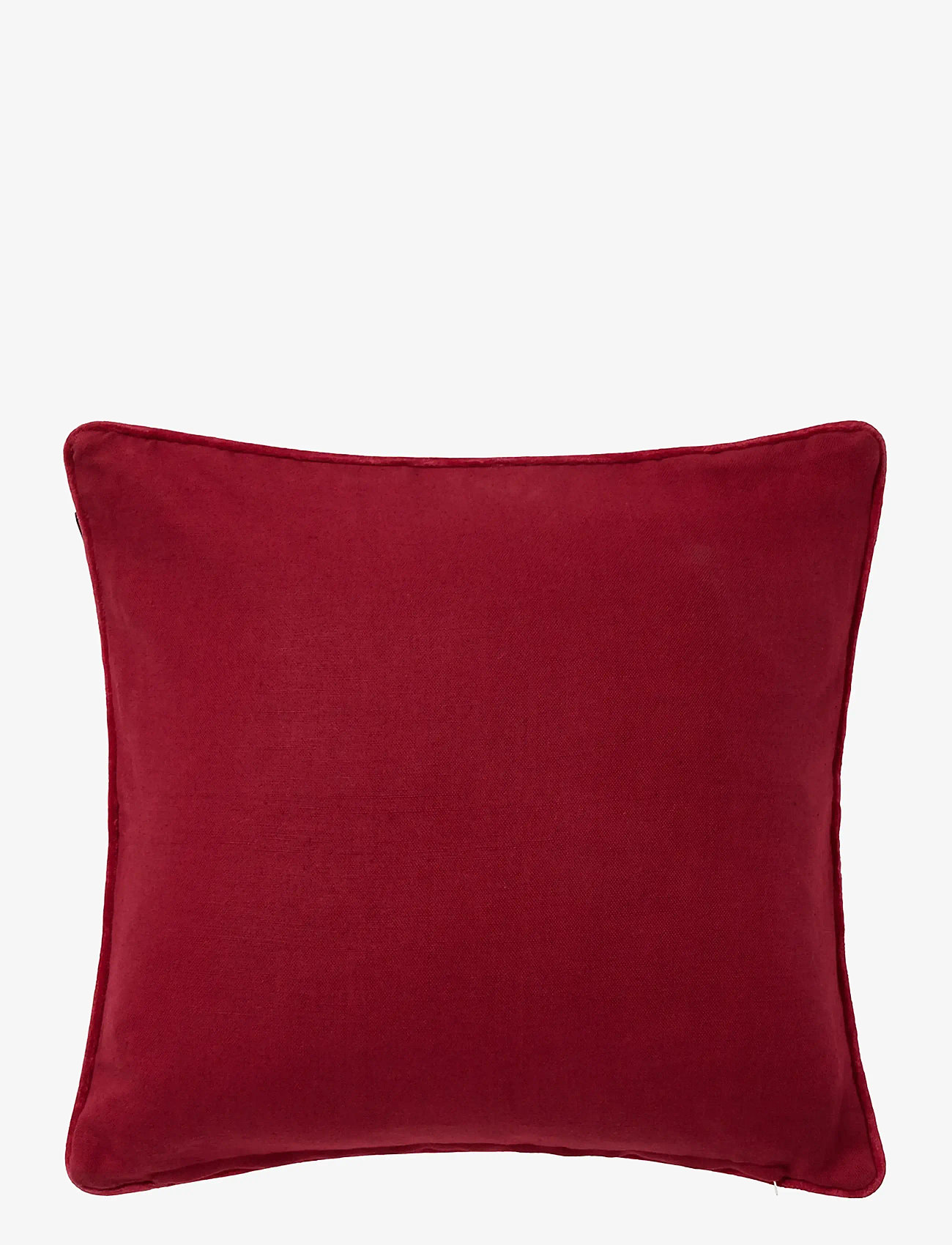 Lexington Home - Quilted Checked Linen/Cotton Pillow Cover - kissen - green/red/beige - 2