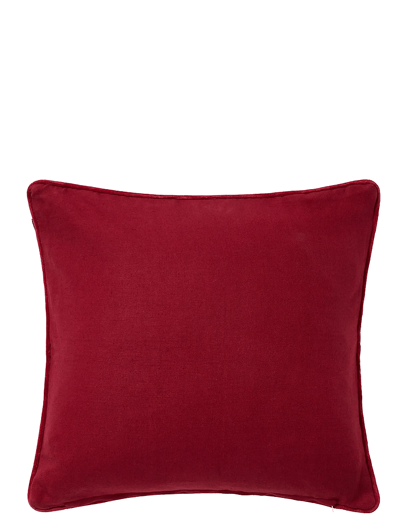 Lexington Home - Quilted Checked Linen/Cotton Pillow Cover - kissen - green/red/beige - 2