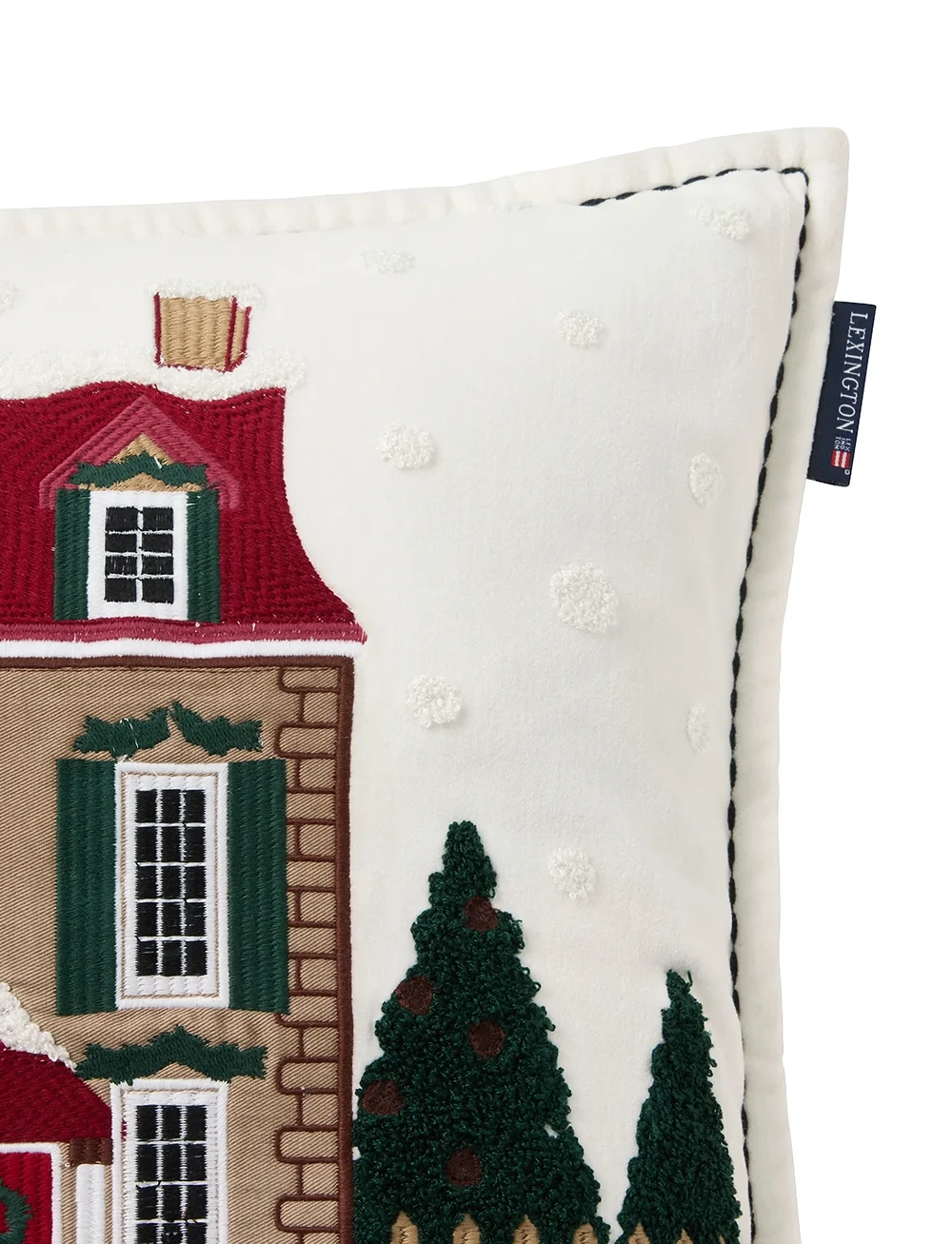 Lexington Home - House Organic Cotton Velvet Pillow Cover - nach preis einkaufen - white multi - 2