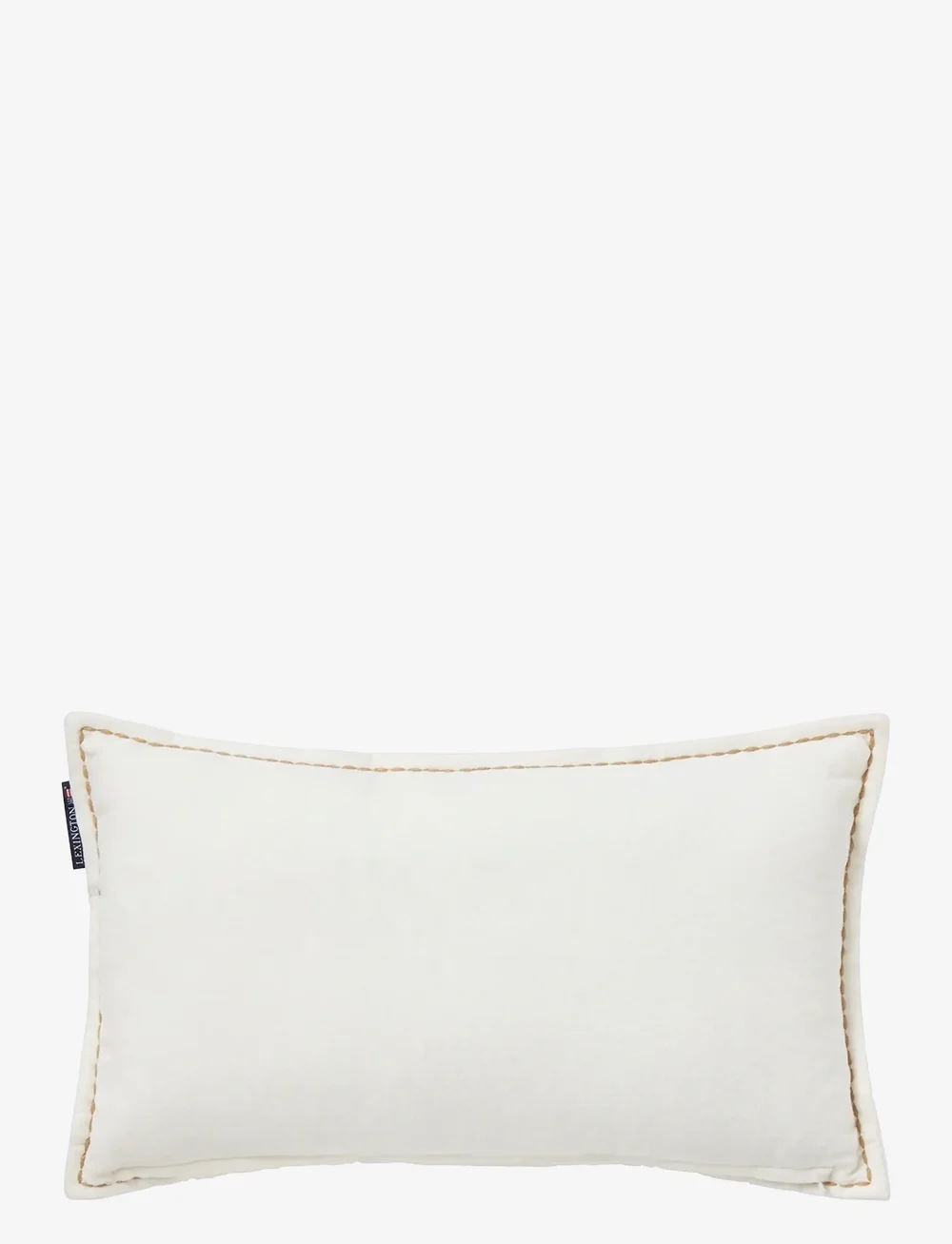 Lexington Home - Winter House Organic Cotton Velvet 50x30 Pillow - jultextilier - white/lt beige - 1