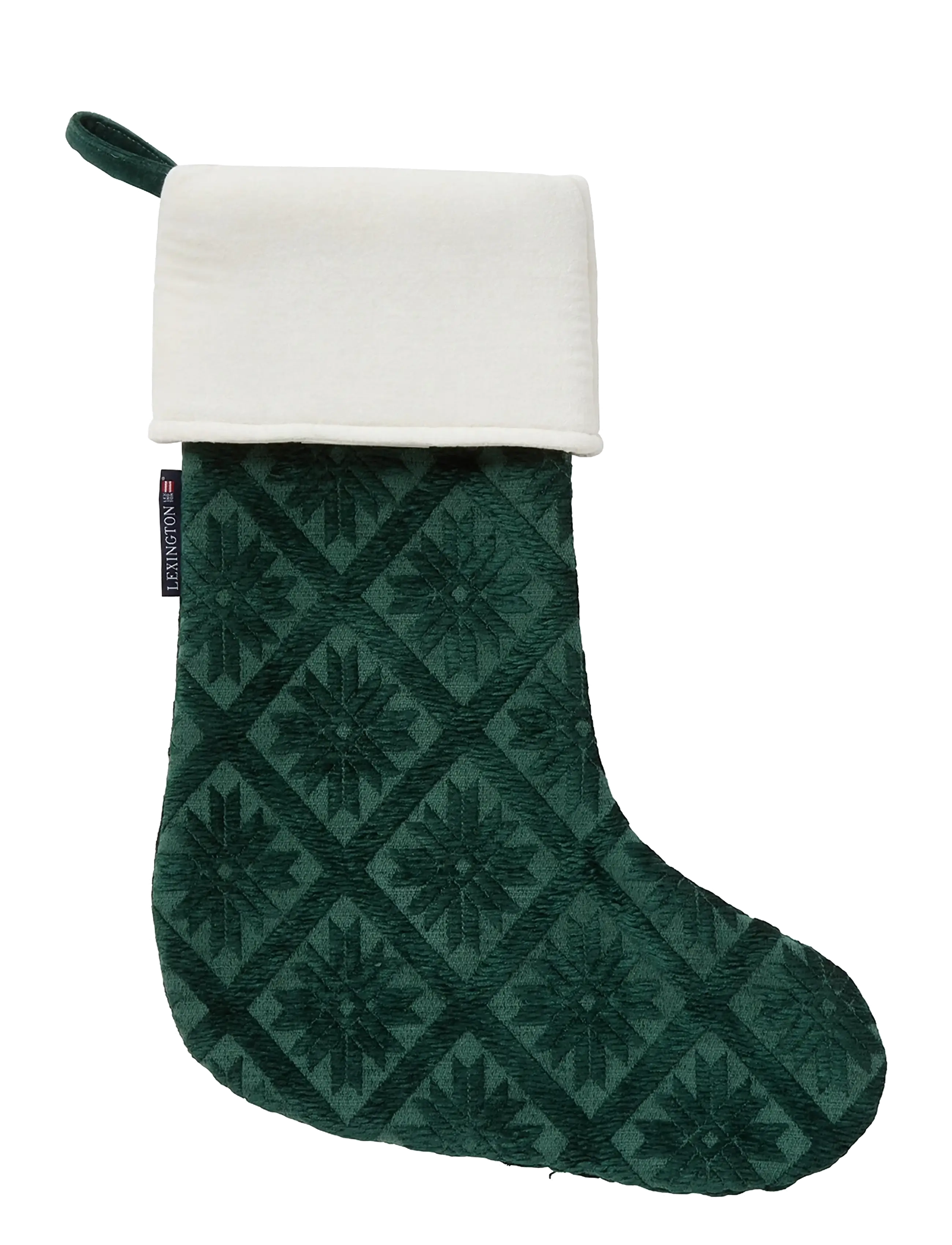 Lexington Home - Jacquard Organic Cotton/Viscose Stocking - green - 1