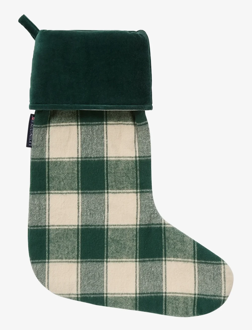 Lexington Home - Org Cotton Flannel Christmas Gift Sack - köp efter pris - dk blue/red - 1