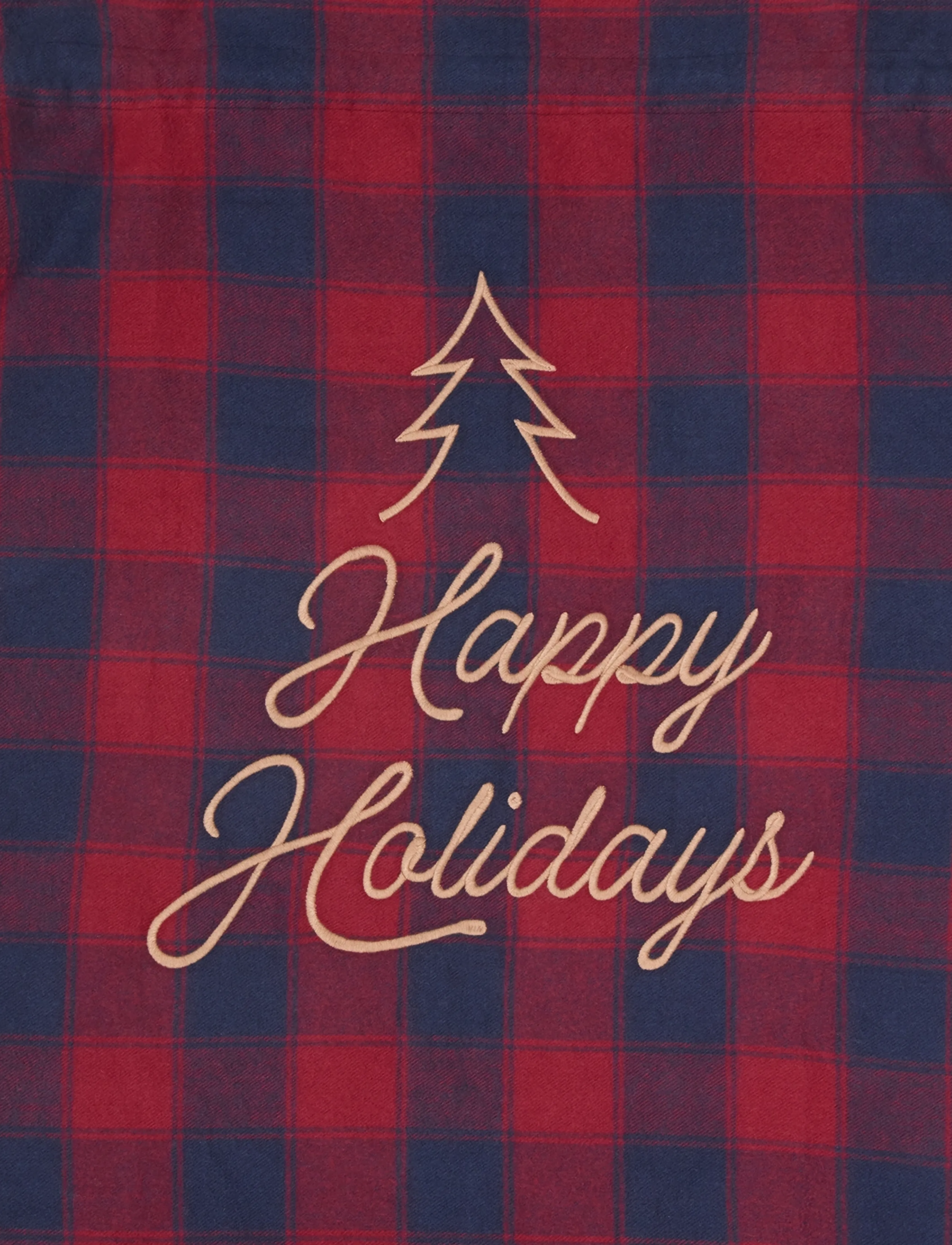 Lexington Home Org Cotton Flannel Christmas Gift Sack, One Size, Decoration, Rot - Accessories, Homeware