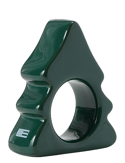 Lexington Home Tree Stoneware Napkin Ring - Salvrätikute rõngad ja hoidikud - GREEN / green