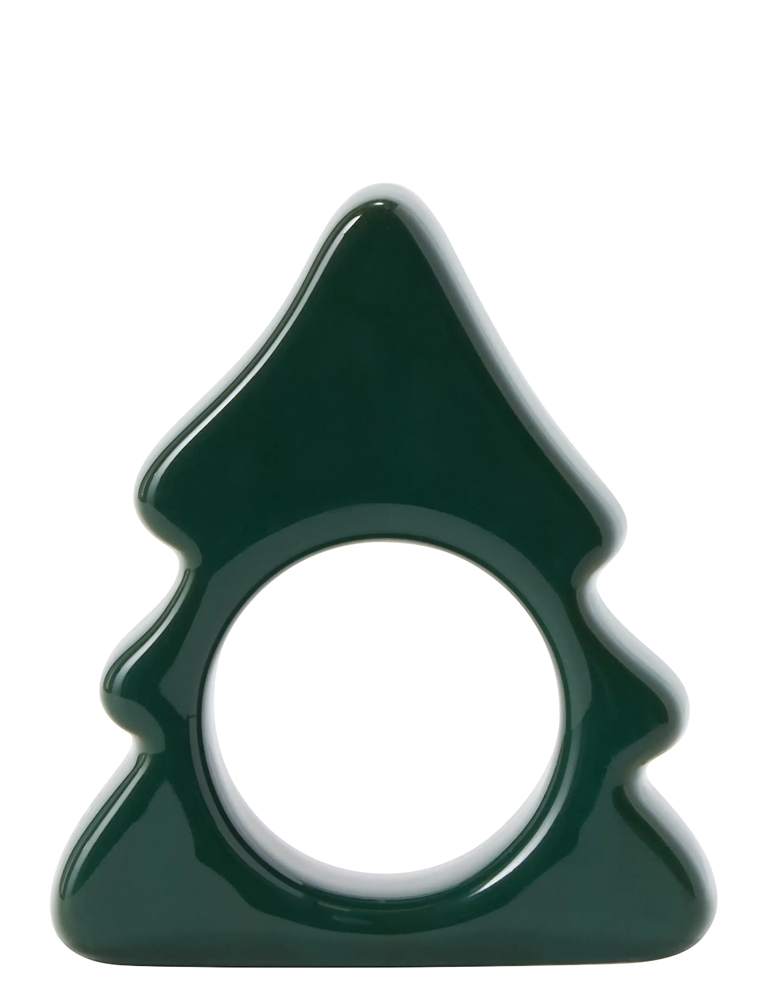 Lexington Home - Tree Stoneware Napkin Ring - servettringar & servettställ - green - 2