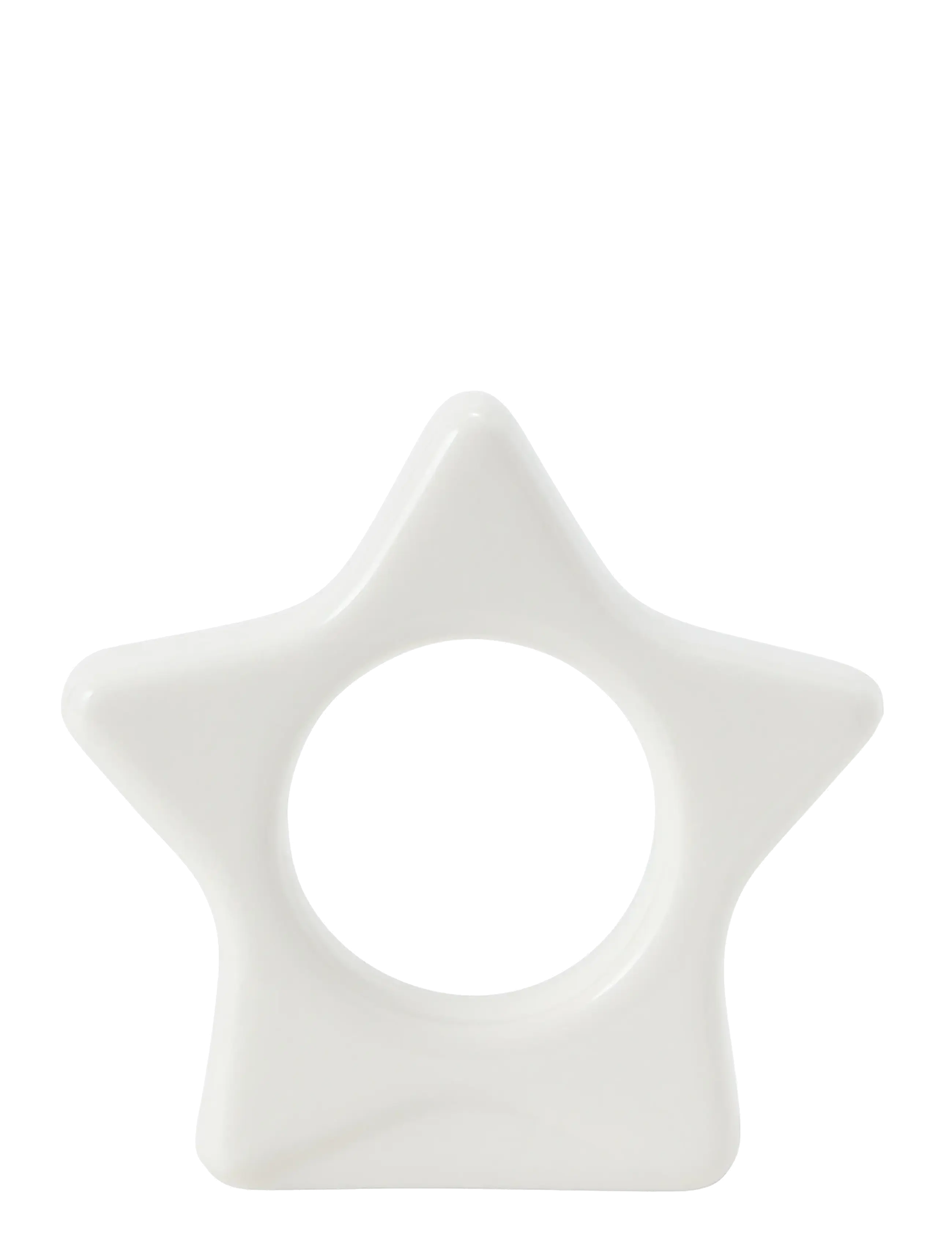 Lexington Home - Star Stoneware Napkin Ring - serviettenringe- & halter - white - 2