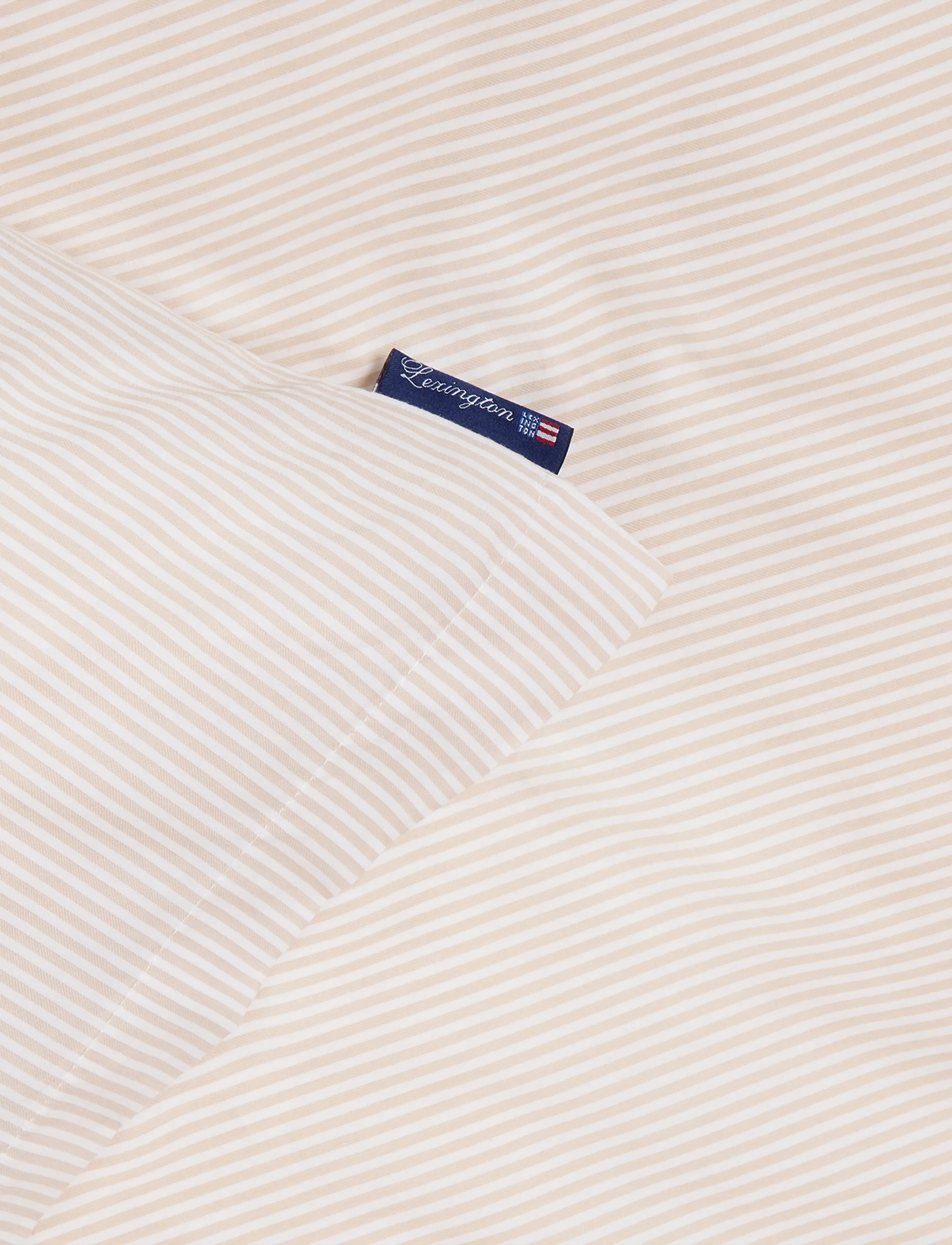 Lexington Home - Beige/White Striped Cotton Sateen Bed Set - bed sets - beige/white - 3