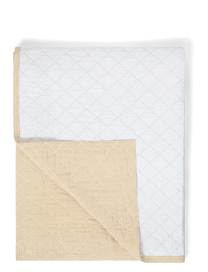Lexington Home - Jacquard Organic Cotton Bedspread - bedspreads - beige/white - 1