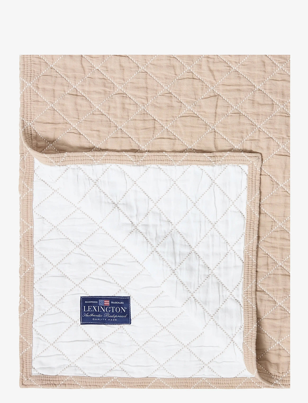 Lexington Home - Jacquard Organic Cotton Bedspread - bedspreads - beige/white - 2