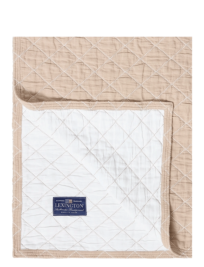 Lexington Home - Jacquard Organic Cotton Bedspread - bedspreads - beige/white - 2