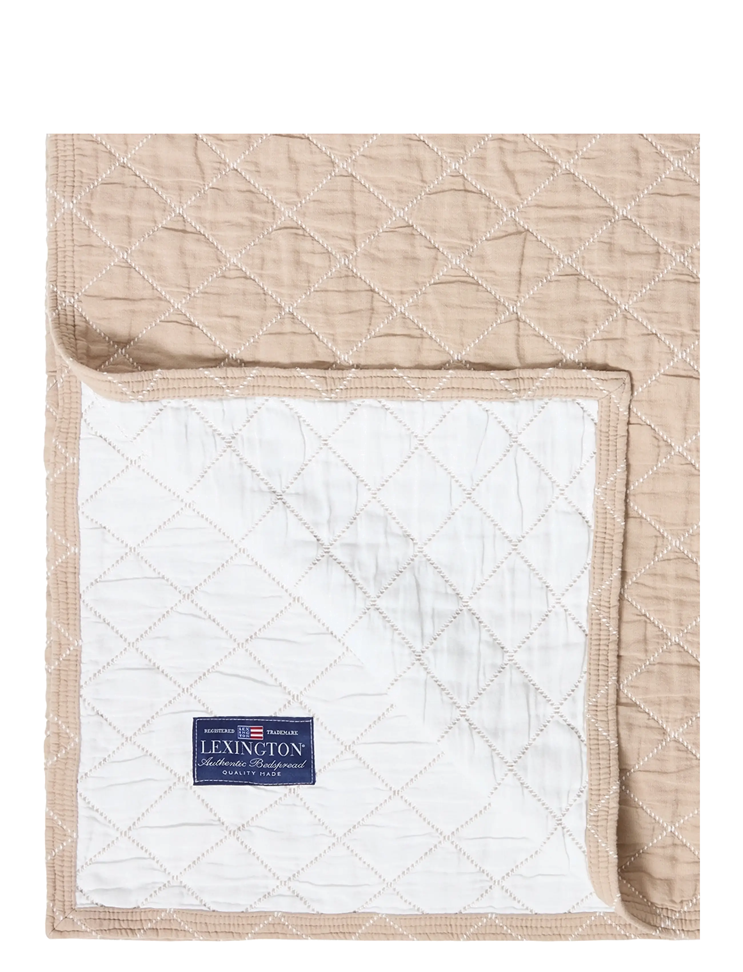 Lexington Home - Jacquard Organic Cotton Bedspread - voodikatted - beige/white - 2