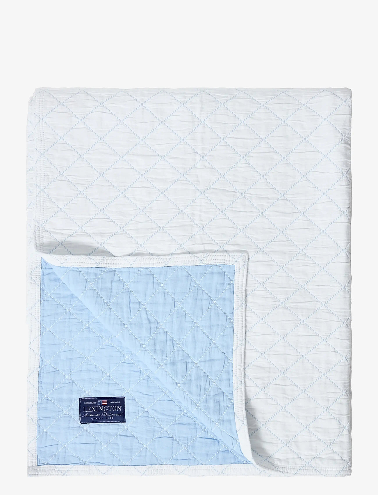 Lexington Home - Jacquard Organic Cotton Bedspread - Överkast - white/blue - 0