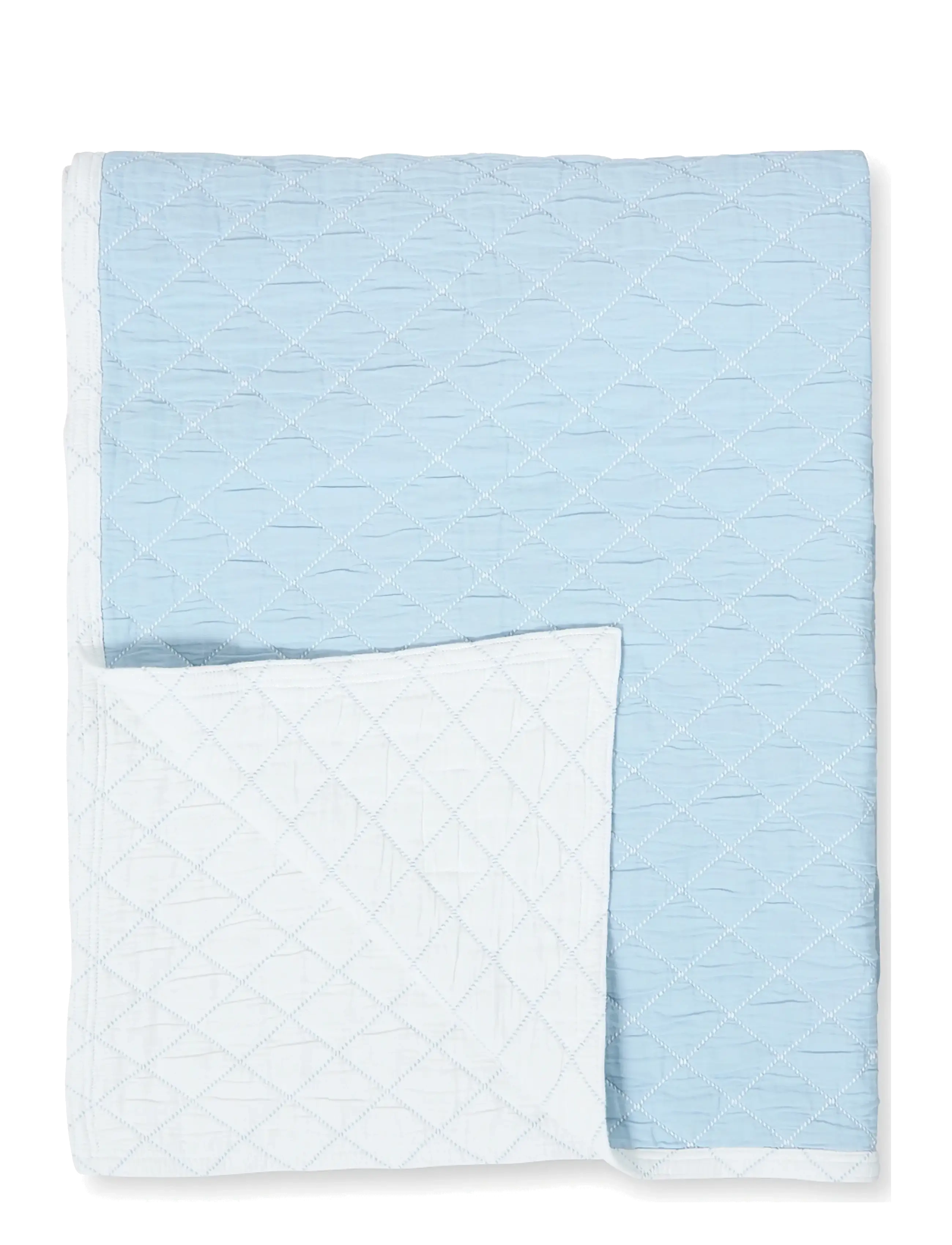 Lexington Home - Jacquard Organic Cotton Bedspread - Överkast - white/blue - 1