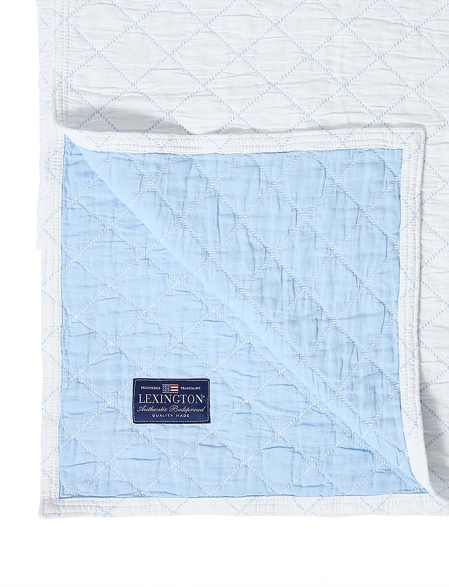 Lexington Home - Jacquard Organic Cotton Bedspread - tagesdecken - white/blue - 2