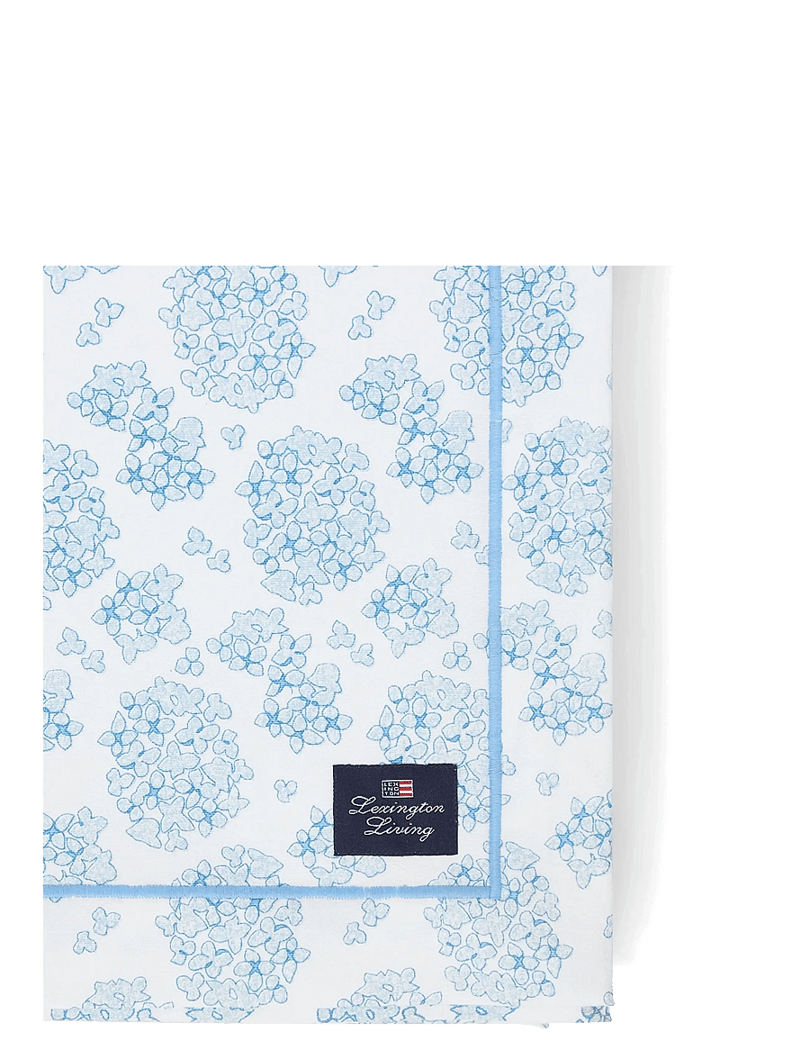 Lexington Home - Floral Printed Organic Cotton Tablecloth - laudlinad - blue/white - 3