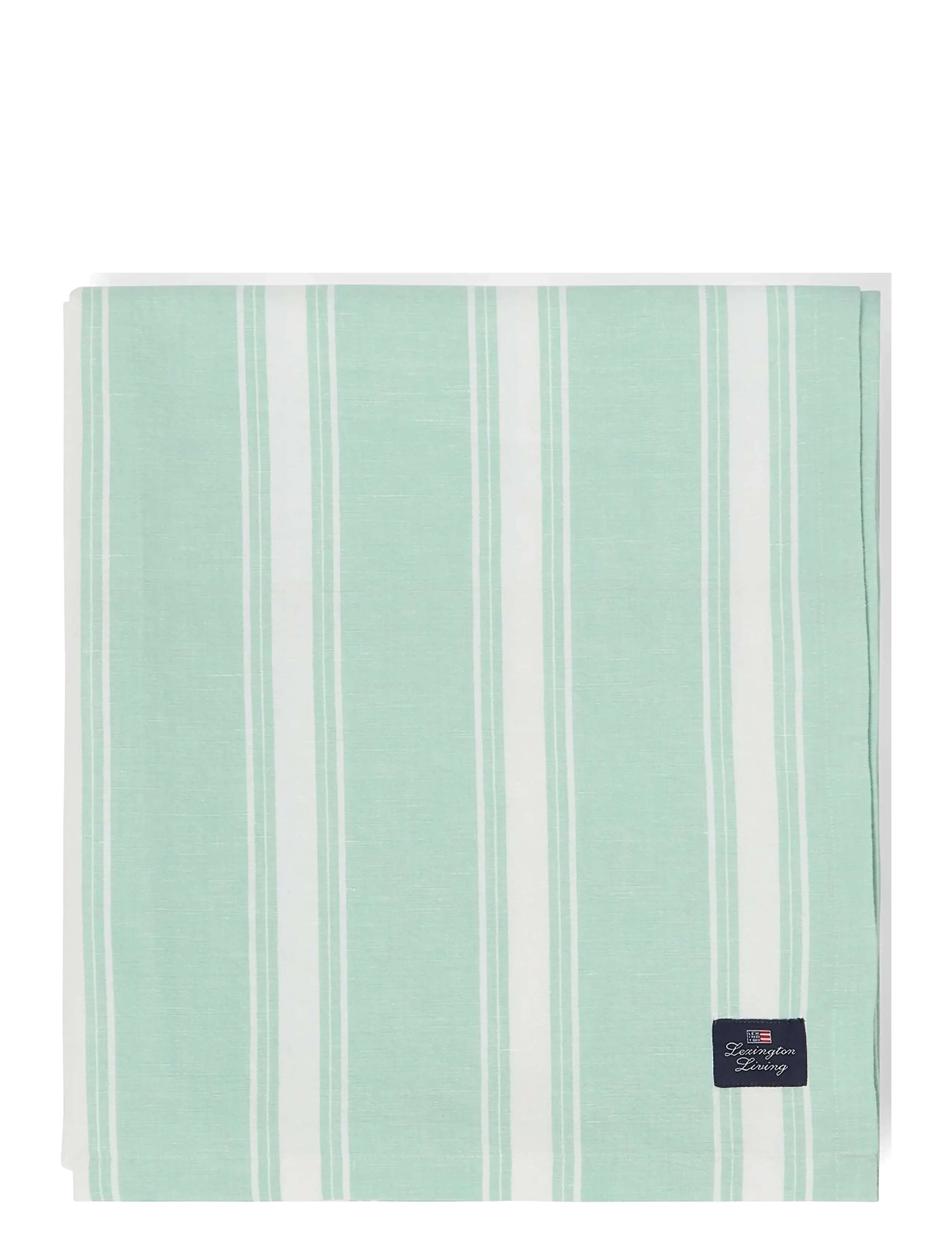 Lexington Home Striped Linen/Cotton Tablecloth - Lexington Home - GREEN/WHITE / green