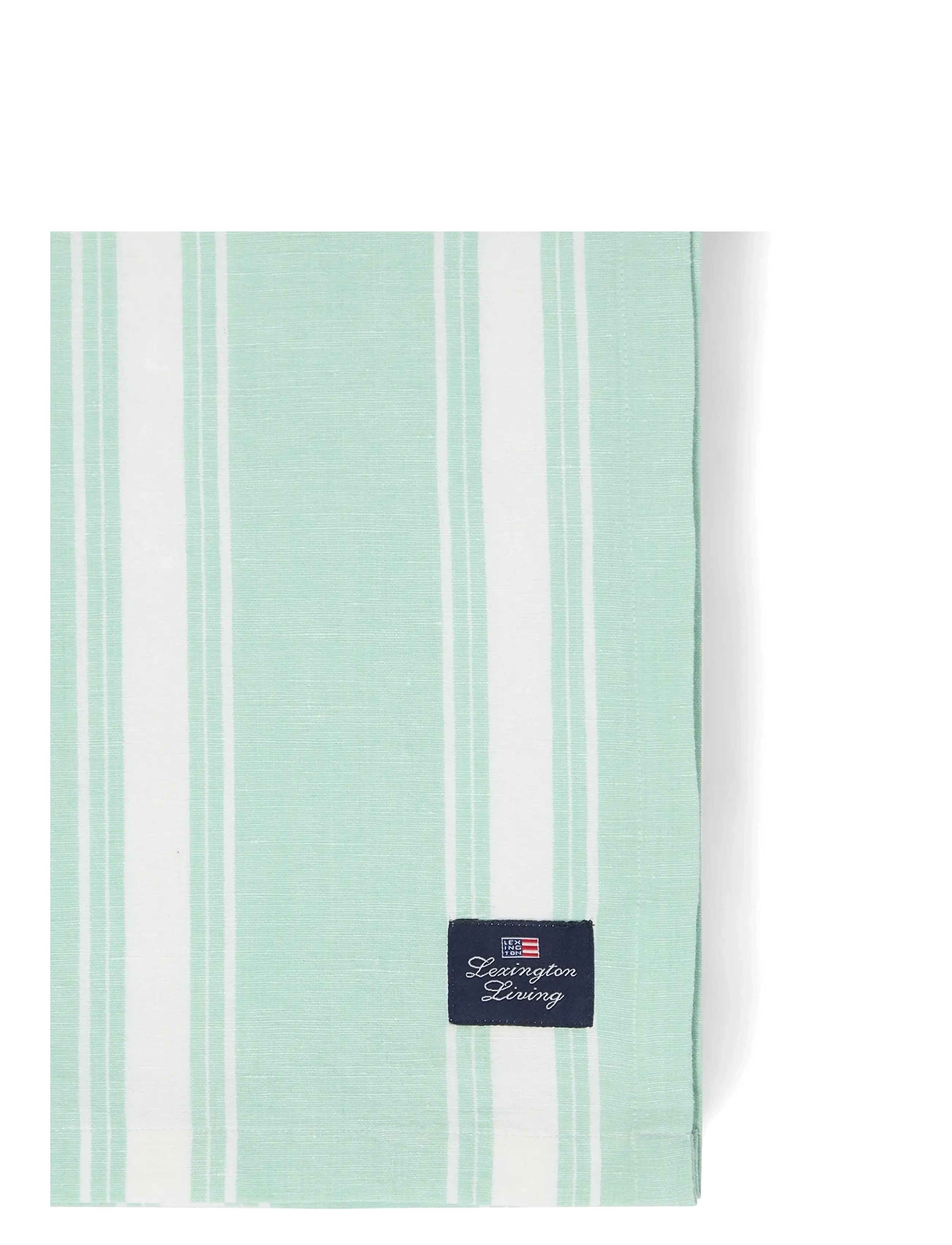 Lexington Home - Striped Linen/Cotton Tablecloth - tischdecken & tischläufer - green/white - 2