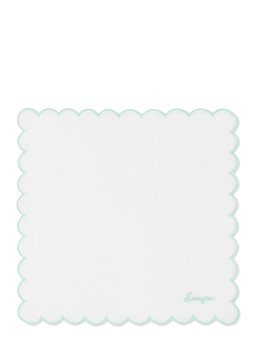 Lexington Home - Scallop Linen/Cotton Napkin - stoffservietten - white - 1