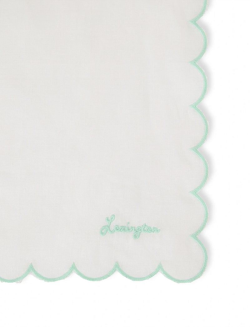 Lexington Home - Scallop Linen/Cotton Napkin - linen- & cotton napkins - white - 3