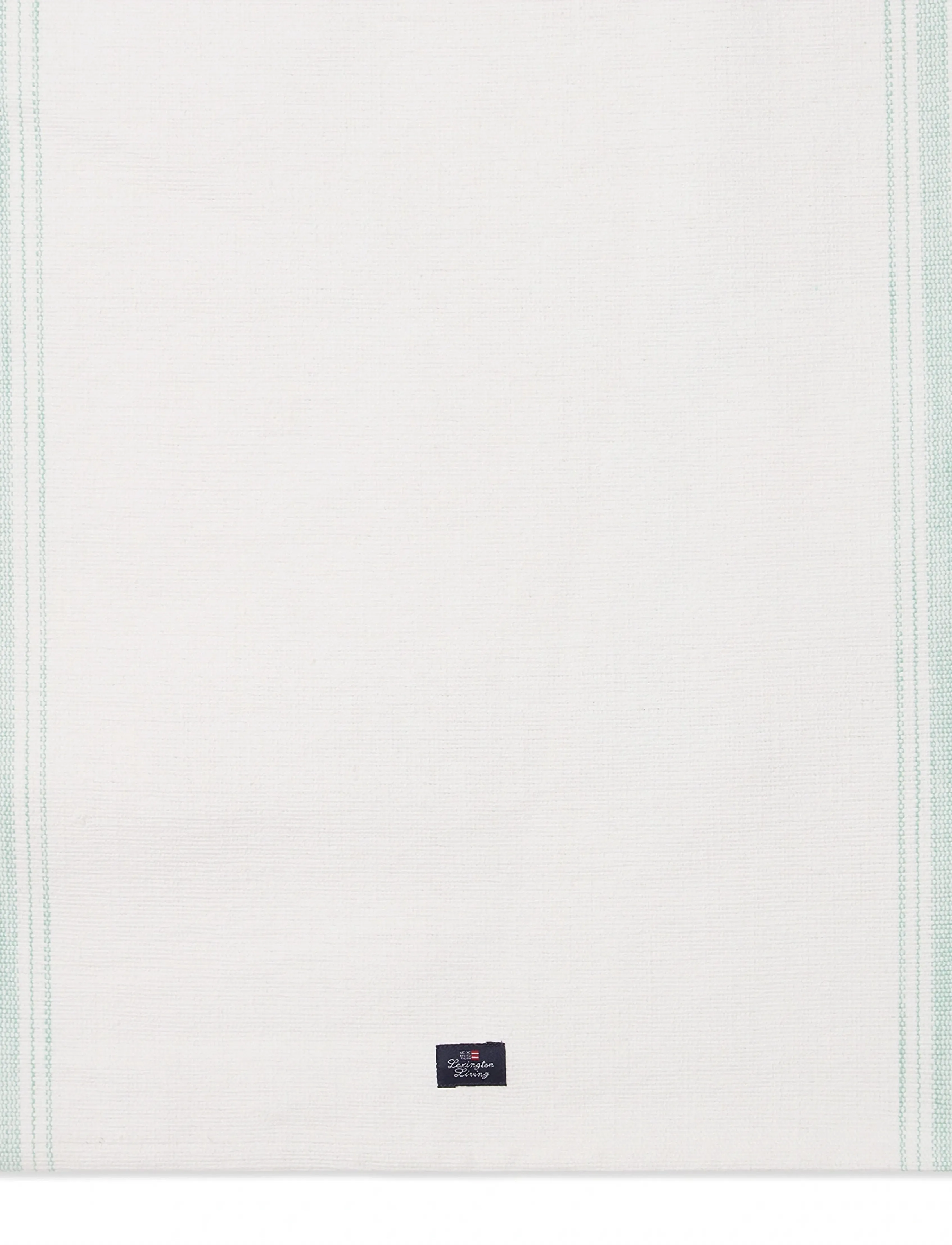 Lexington Home - Striped Organic Cotton Runner - dúkar og dreglar - white/green - 1