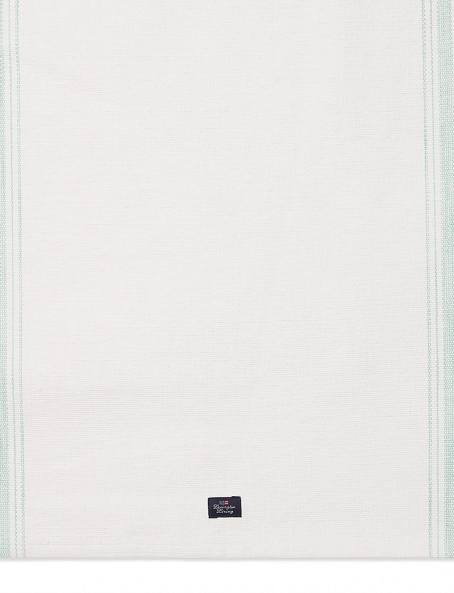 Lexington Home - Striped Organic Cotton Runner - tischdecken & tischläufer - white/green - 1