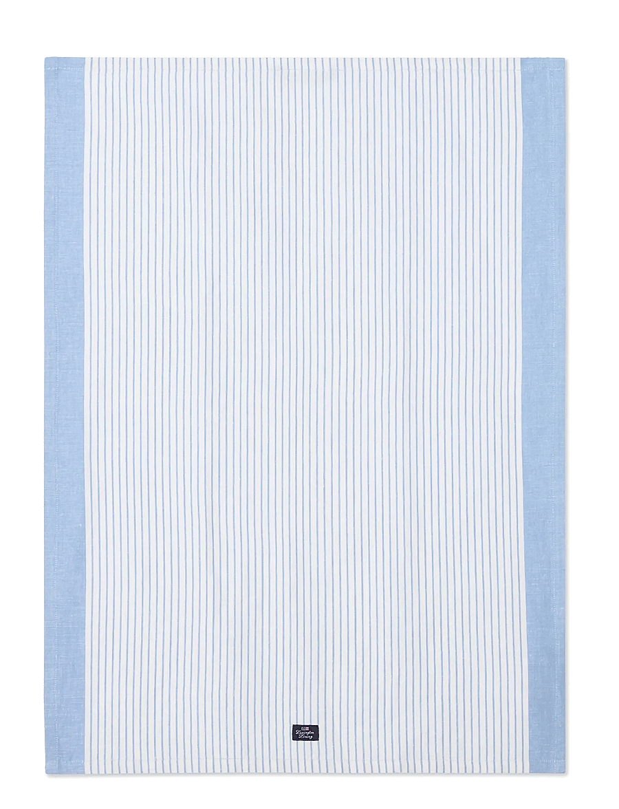 Lexington Home - Striped Linen/Cotton Kitchen Towel - köögirätikud - blue/white - 0