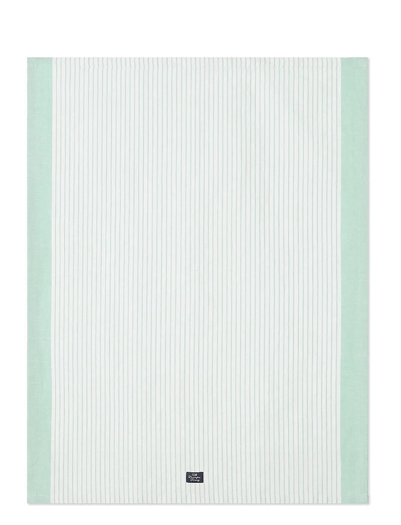 Lexington Home - Striped Linen/Cotton Kitchen Towel - kökshanddukar - green/white - 0