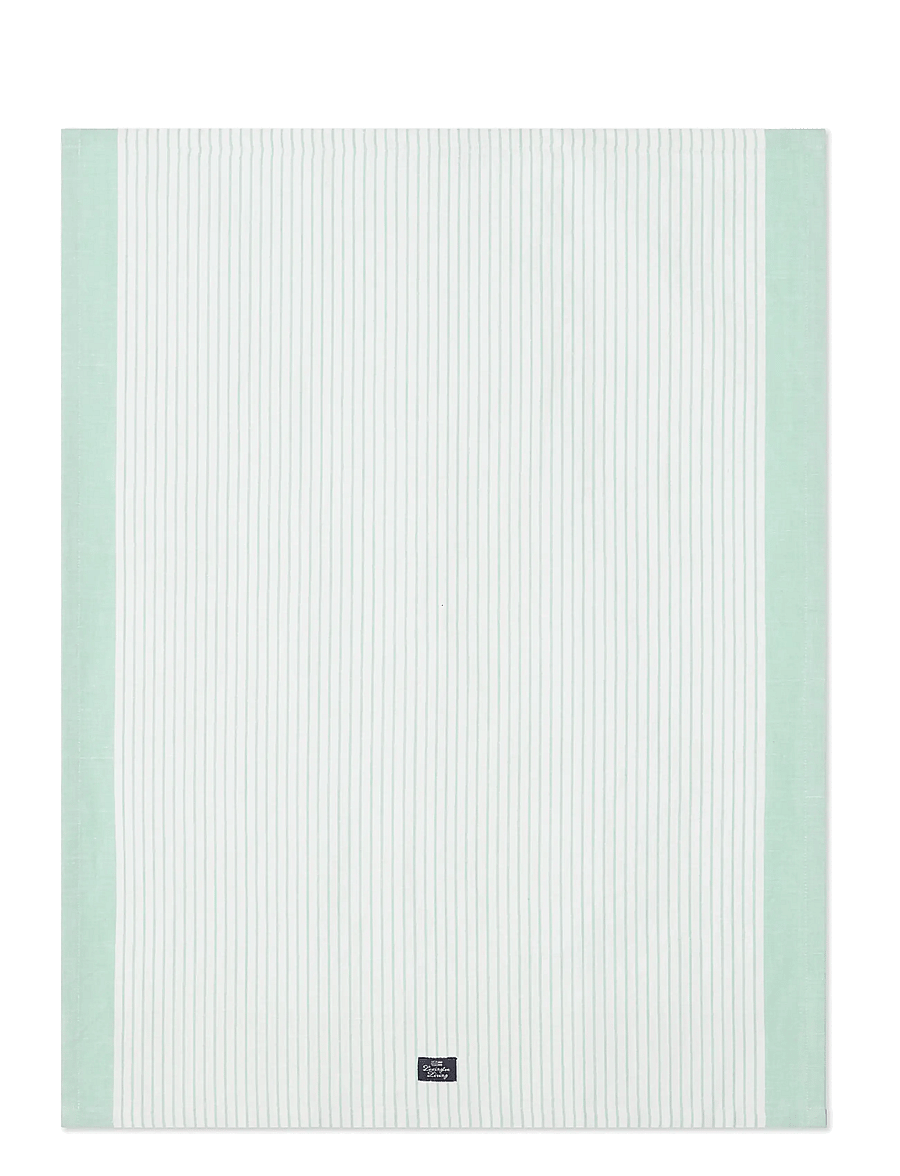 Lexington Home - Striped Linen/Cotton Kitchen Towel - küchenhandtücher - green/white - 0