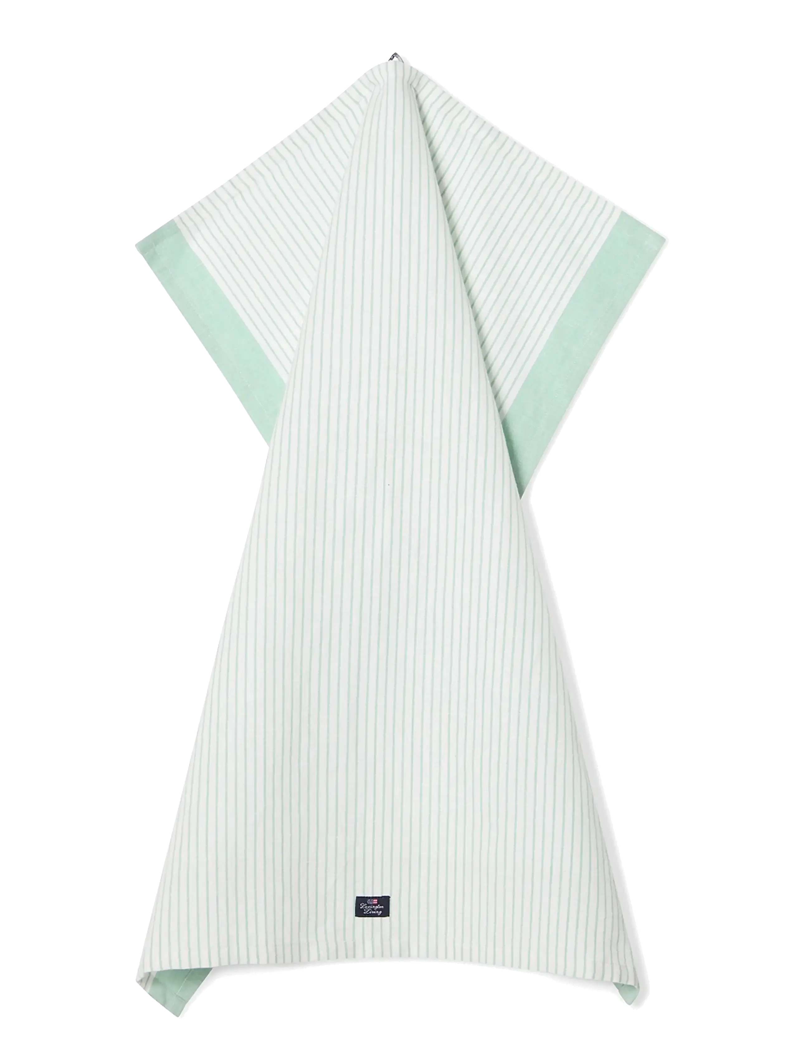 Lexington Home - Striped Linen/Cotton Kitchen Towel - tea towels - green/white - 1