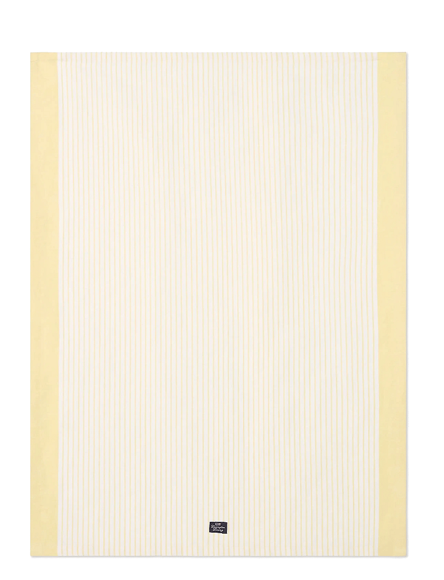 Lexington Home - Striped Linen/Cotton Kitchen Towel - küchenhandtücher - yellow/white - 0