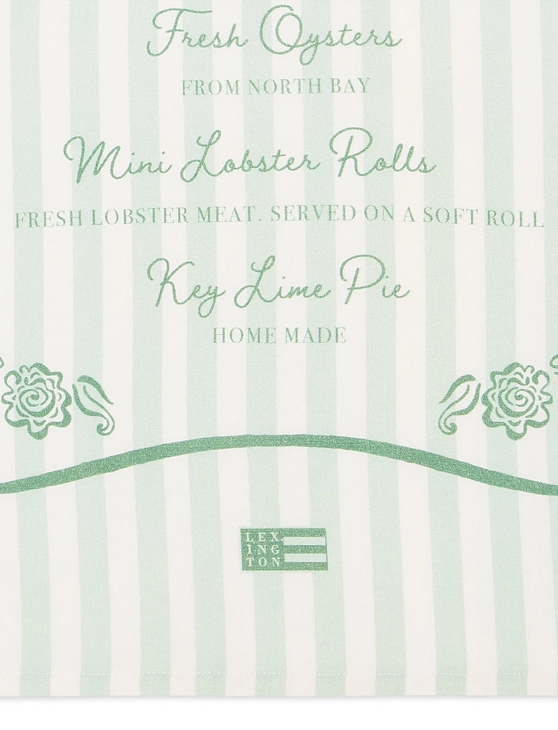 Lexington Home - Garden Party Org Cotton Kitchen Towel - tea towels - green/white - 3