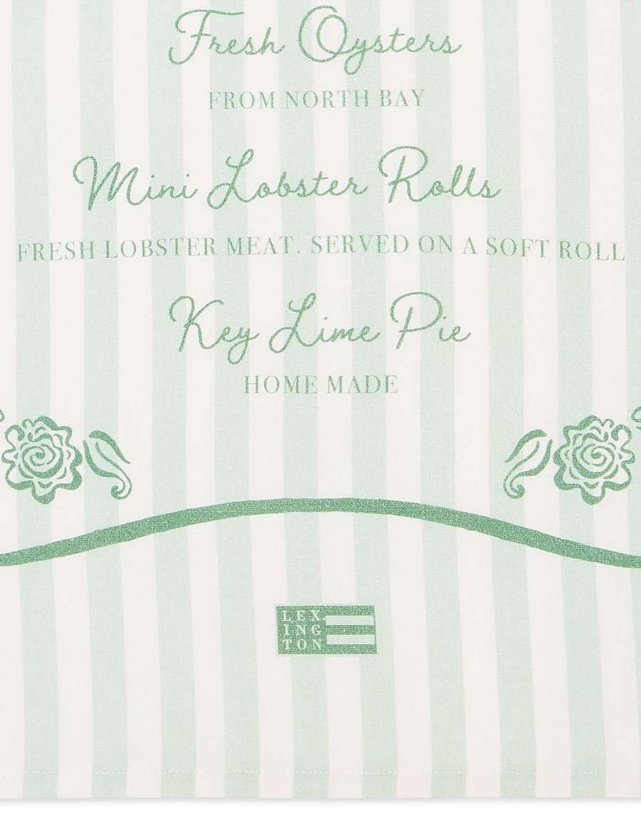 Lexington Home - Garden Party Org Cotton Kitchen Towel - köögirätikud - green/white - 3