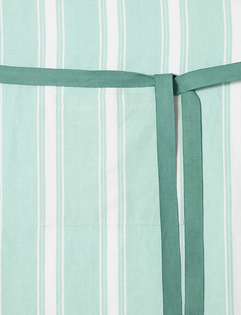 Lexington Home - Striped Linen/Cotton Apron - forklær - green/white - 1