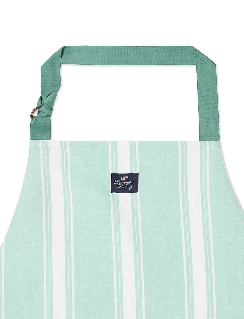 Lexington Home - Striped Linen/Cotton Apron - forklær - green/white - 2