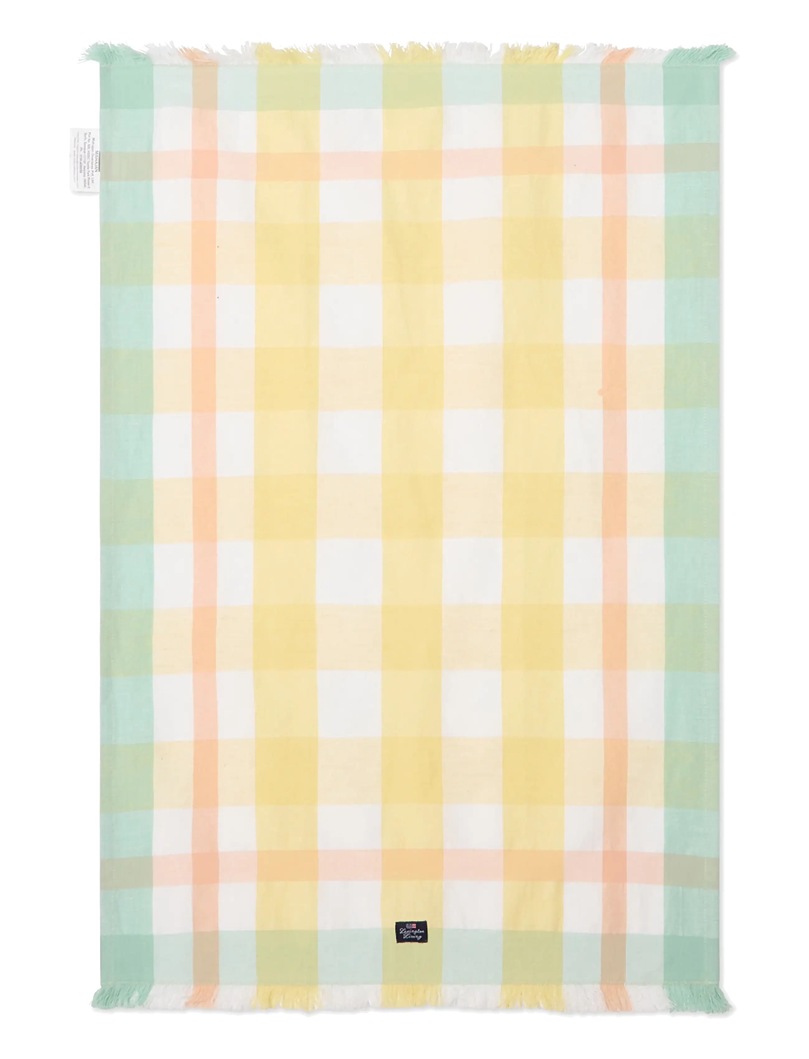 Lexington Home - Checked Linen/Cotton Kitchen Towel - yellow/white/green - 0