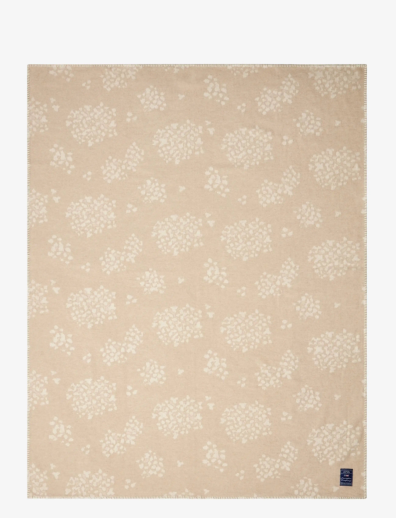 Lexington Home - Floral Jacquard Recycled Wool Throw - pleedid - beige/white - 2