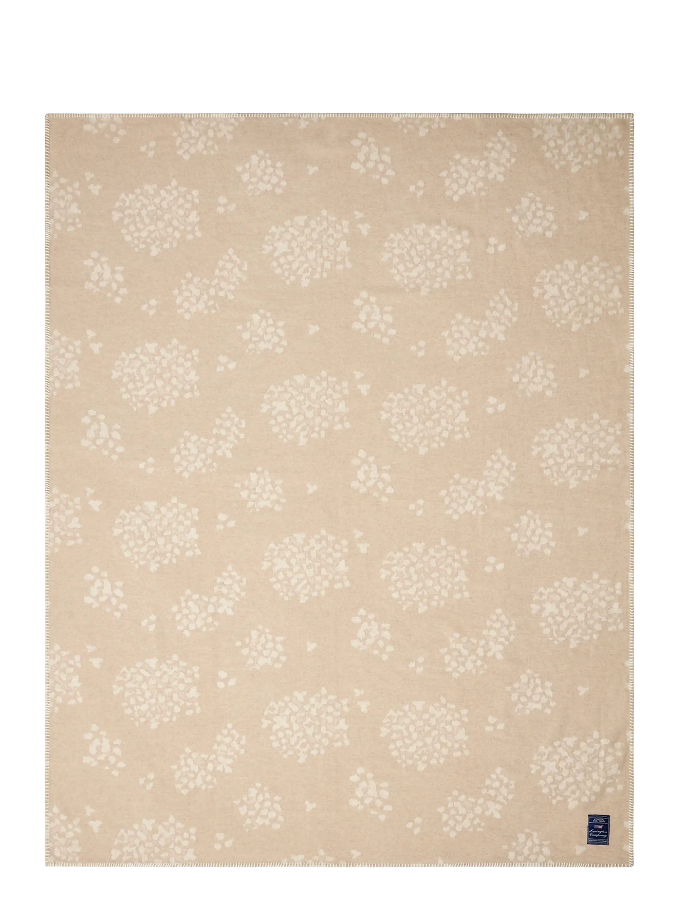 Lexington Home - Floral Jacquard Recycled Wool Throw - udendørstekstiler - beige/white - 3