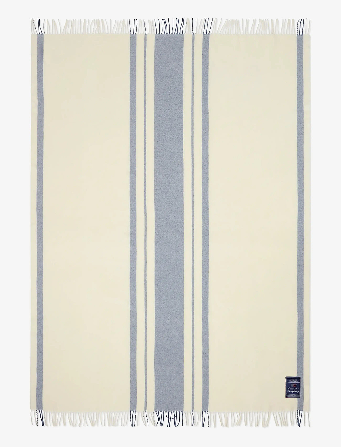 Lexington Home - Striped Recycled Wool Throw - decken - blue/white - 0