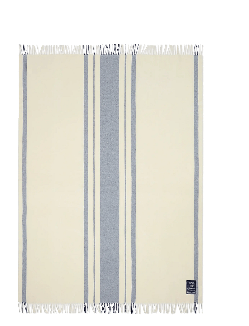 Lexington Home - Striped Recycled Wool Throw - decken - blue/white - 0