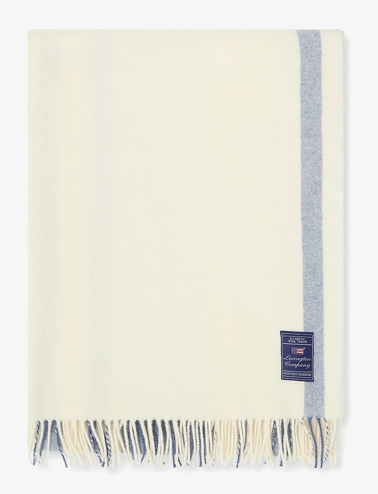 Lexington Home - Striped Recycled Wool Throw - decken - blue/white - 1