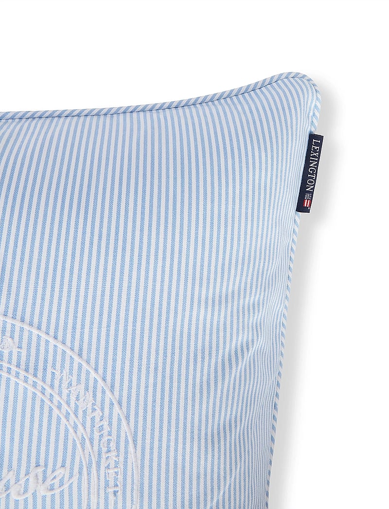 Lexington Home - Blue/White Striped Organic Cotton Pillow Cover - blue/white - 3