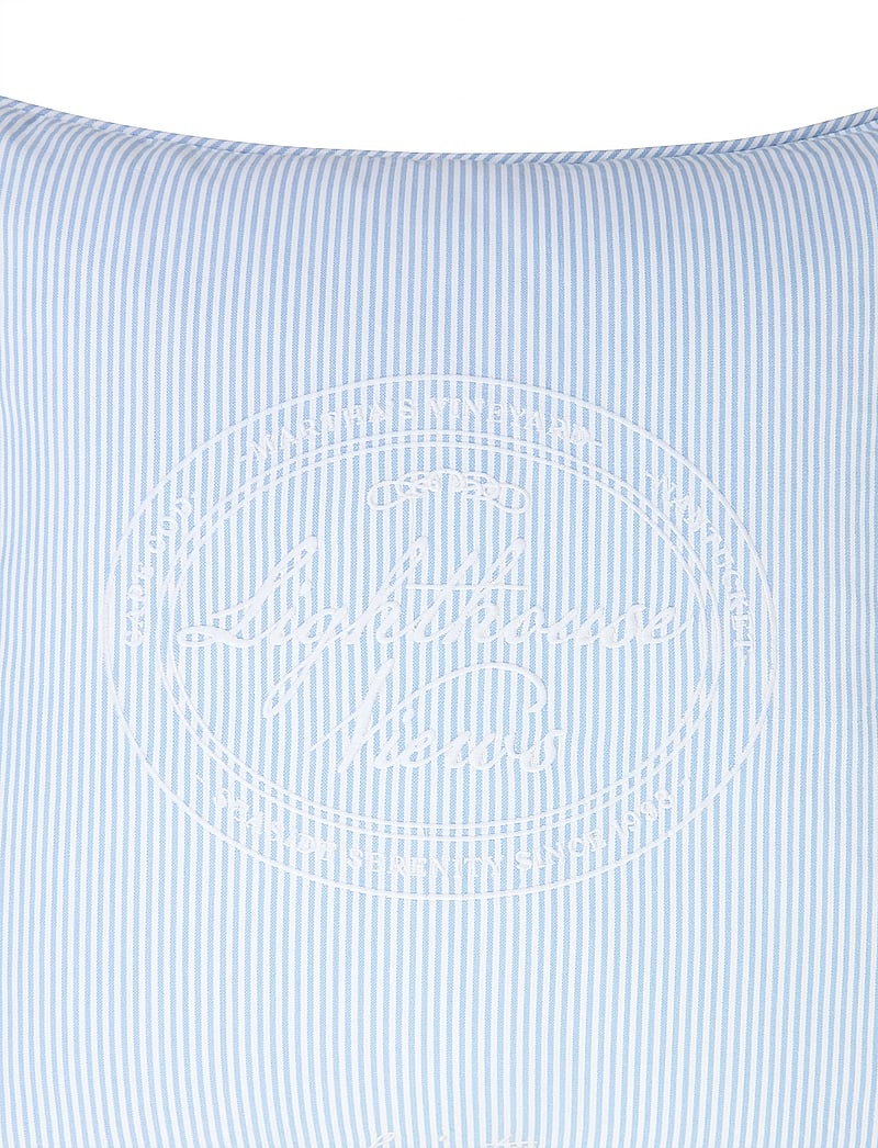 Lexington Home - Blue/White Striped Organic Cotton Pillow Cover - blue/white - 4