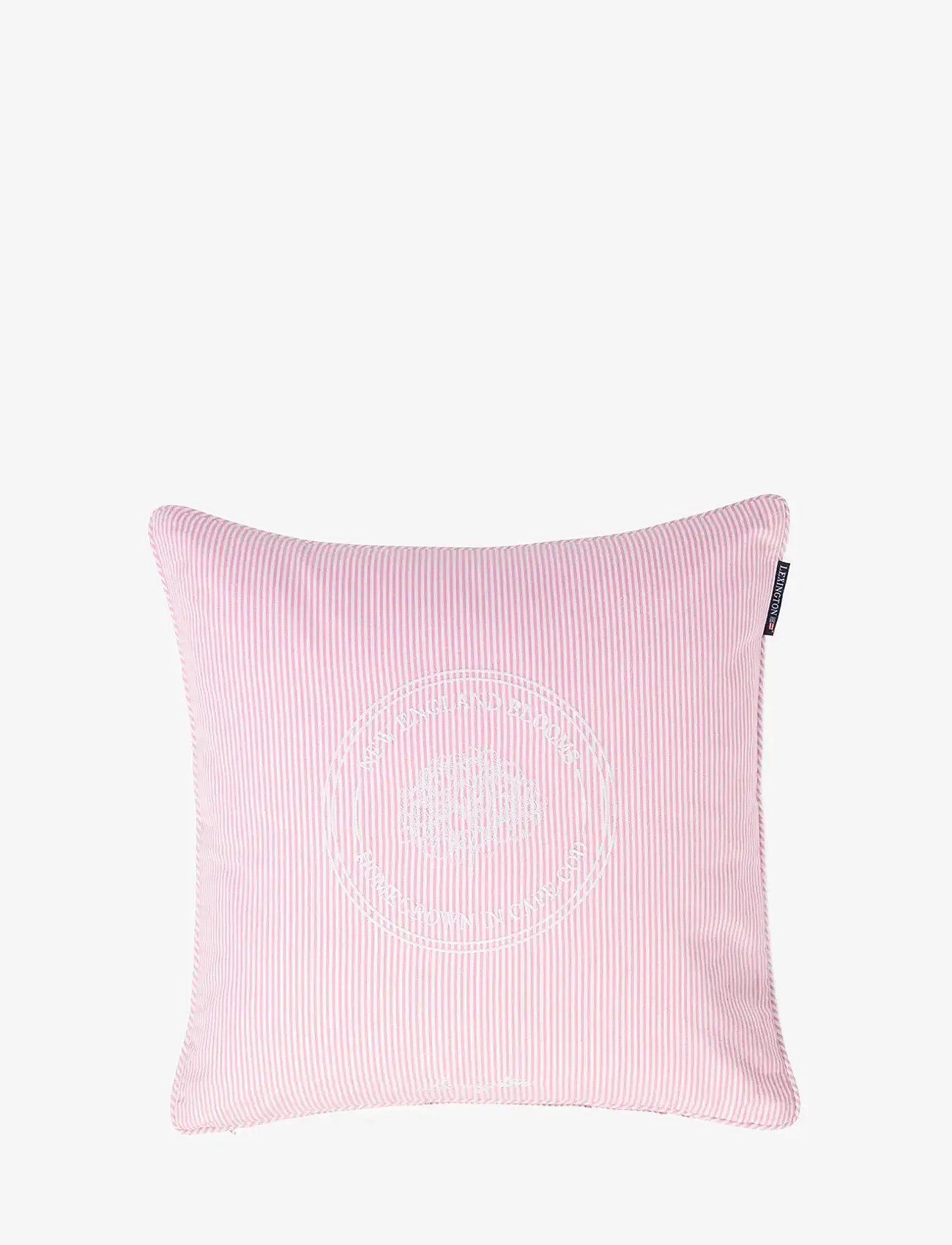 Lexington Home - Pink/White Striped Organic Cotton Pillow Cover - cushion covers - pink/white - 1