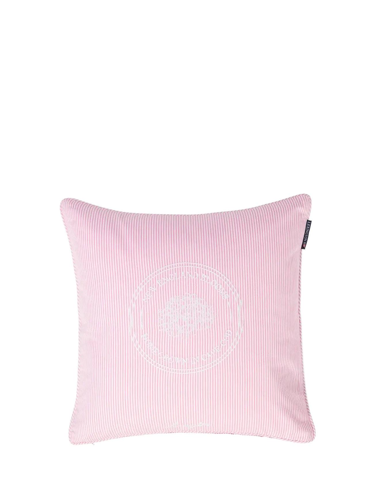 Lexington Home Pink/White Striped Organic Cotton Pillow Cover - Textilier - PINK/WHITE / pink/rose