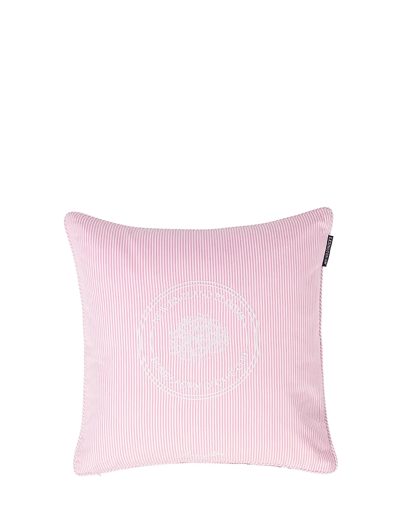 Lexington Home - Pink/White Striped Organic Cotton Pillow Cover - cushion covers - pink/white - 1