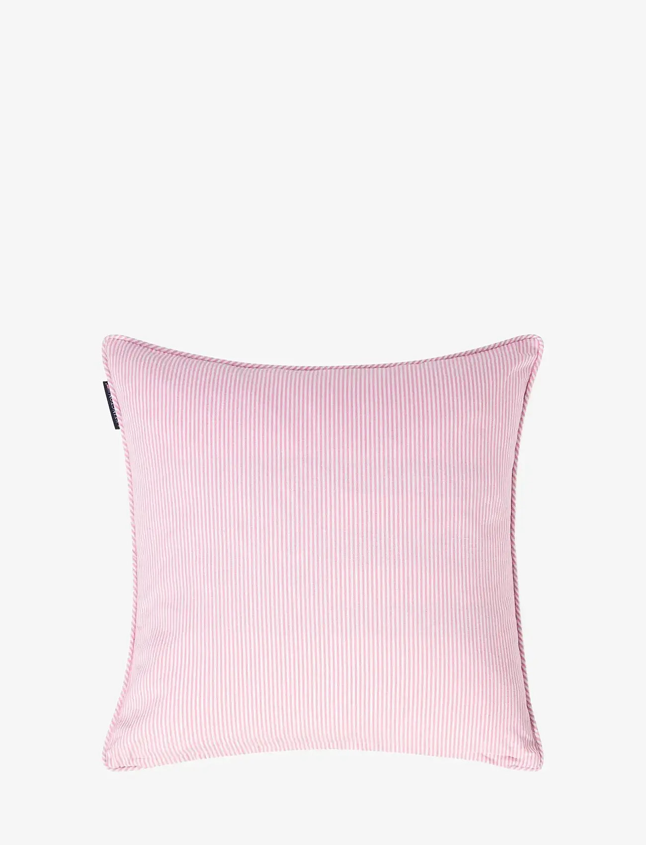 Lexington Home - Pink/White Striped Organic Cotton Pillow Cover - cushion covers - pink/white - 2
