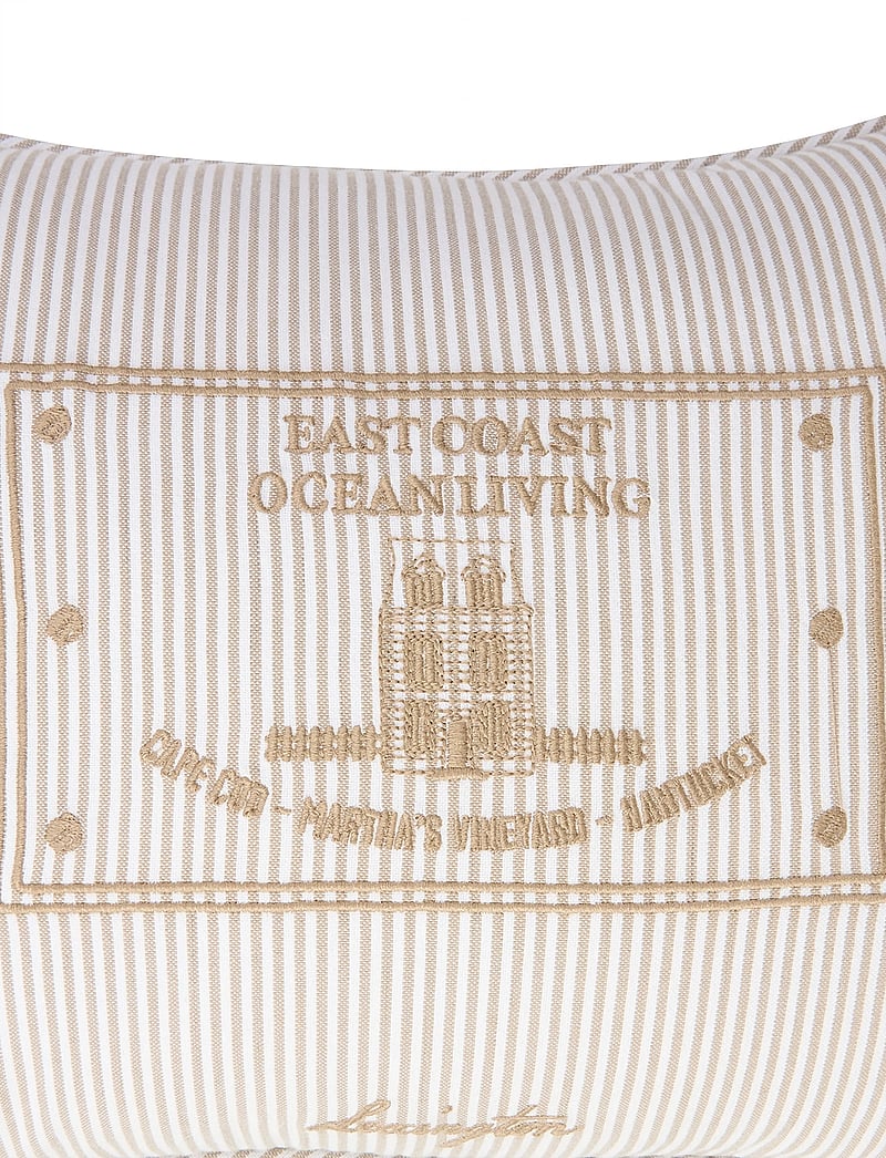 Lexington Home - Beige/White Striped Organic Cotton 40x30 Pillow - kissen - beige/white - 3