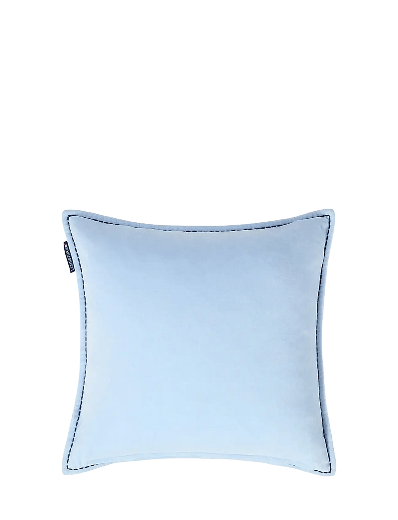 Lexington Home - Blue Logo Organic Cotton Velvet Pillow Cover - padjakatted - blue - 1
