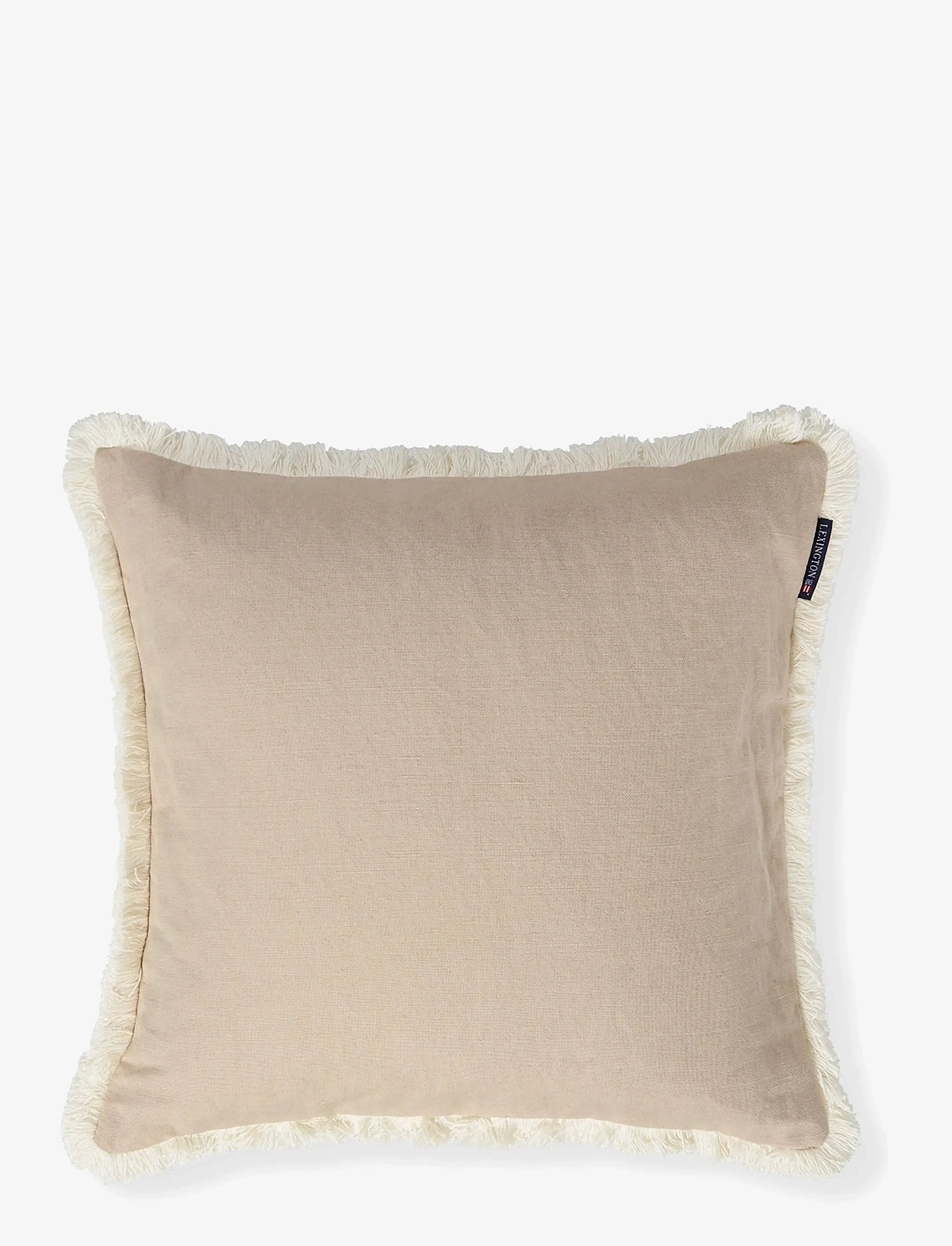 Lexington Home - Linen/Cotton Fringe Pillow Cover - kissenbezüge - beige - 1